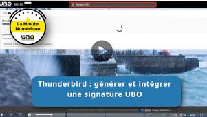 Messagerie Thunderbird : générer et intégrer une signature UBO