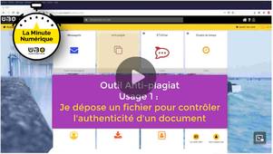 Anti-plagiat Usage 1 : je dépose un fichier