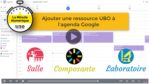 Ajouter une ressource UBO à l'agenda Google