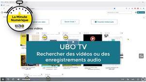 UBO TV : rechercher une vidéo ou un enregistrement audio