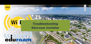 Troubleshooting Wifi - Connect to the Eduroam network