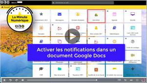 Activer les notifications dans un document Google Docs