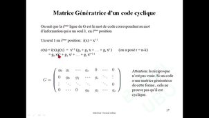 8TIC1a / M1 ET+ST+TRC / Codage de canal / Chap1a: Codes cycliques, partie 1