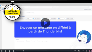 Messagerie Thunderbird : envoyer un mail en différé