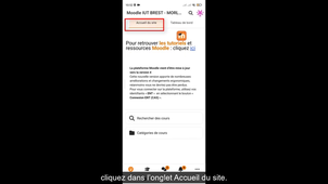 Utiliser l'application Moodle sur smartphone