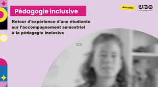 Retour d'expérience d'une étudiante sur l'accompagnement semestriel à la pédagogie inclusive