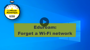 Wifi - Forget Eduroam Network