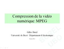 9VNM1a / M2 ST+TRC / Vidéo numérique / Chap 1a: Bases du MPEG