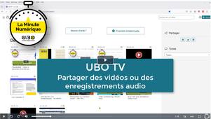 UBO TV : partager une vidéo ou un enregistrement audio