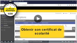 Obtenir son certificat de scolarité