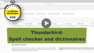 Thunderbird - Spell checker & Dictionaires