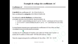 9VNM1c / M2 ST+TRC / Vidéo Numérique / Chap1c: codage sans perte dans le MPEG