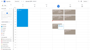 Ajouter et visualiser un emploi du temps dans l'agenda Google