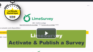 Limesurvey: Activate & Publish Survey
