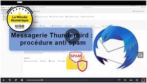 Sécurité messagerie Thunderbird : procédure anti-spam