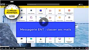 Messagerie ENT : classer ses mails