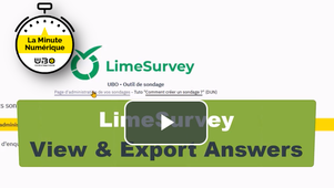 Limesurvey: View & Export Answers