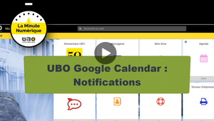 UBO Google Calendar : Notifications