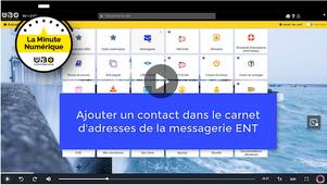 Messagerie ENT : ajouter un contact